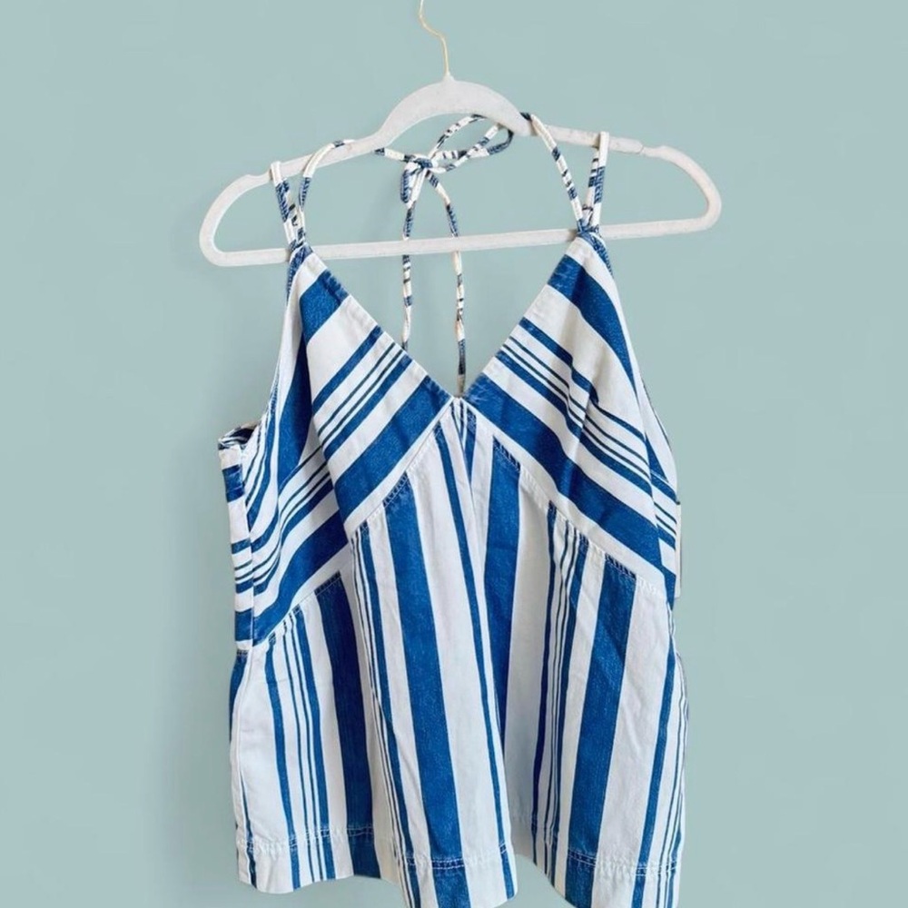 Universal Thread Blue and White Striped Camisole